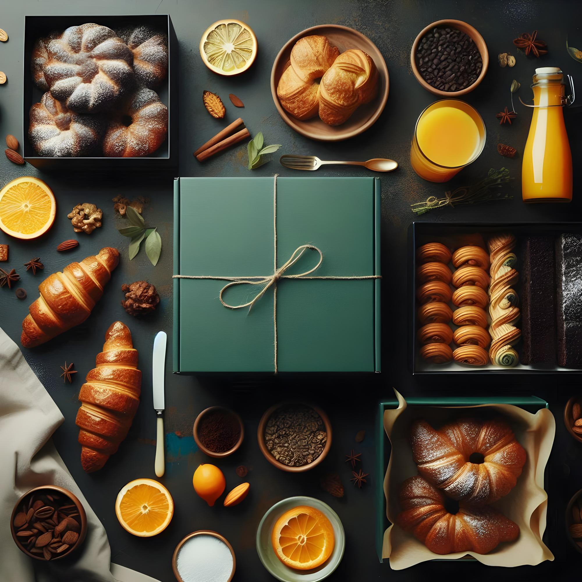 assortment of curated culinary gift boxes